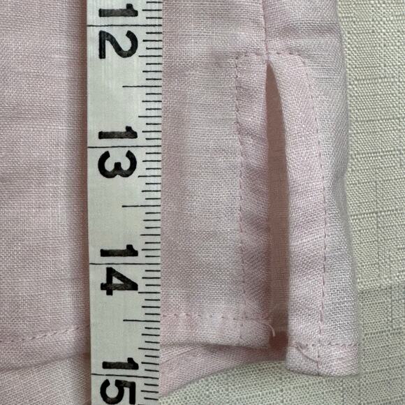 SUSAN BRISTOL 100% Linen Top Size M Embroidered Summer Beach Lagenlook Coastal - Picture 8 of 8